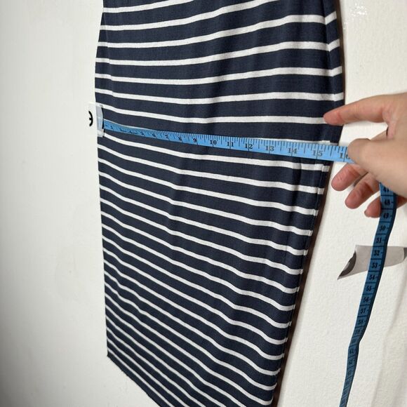 Bailey 44 Gray & White Stripe Bianca Knit Jersey High Waist Below Knee Skirt XS - Picture 13 of 14